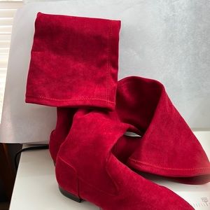 FLAT BOOTS, Sienna Over- The- Knee, CHILI PEPPER